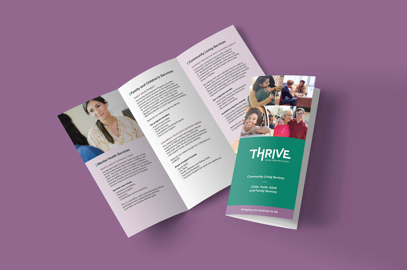 Thrive, Brochure